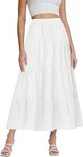 Luxury Tiered High Waist Maxi Skirt