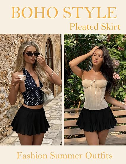 Ultra Soft Ruffle Flare Mini Skirt